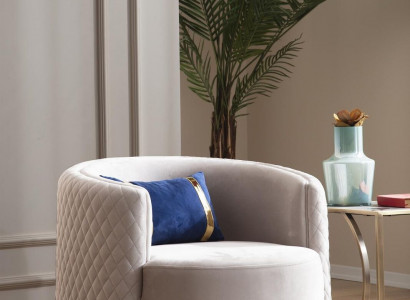 Moderner Sessel Edelstahlmöbel Ohrensessel Einsitzer Wohnzimmermöbel